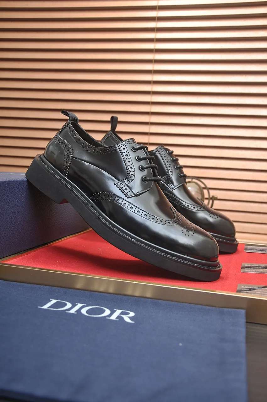Men's shoes 💰800💶[Dior] (water-dyed cowhide lining) Dior original 1:1 high-quality factory, imported original materials, imported version of raw cowhide, water-dyed cowhide lining, original TPU outsole, code number: 39-44 (38 45 custom-made, non-refundable)